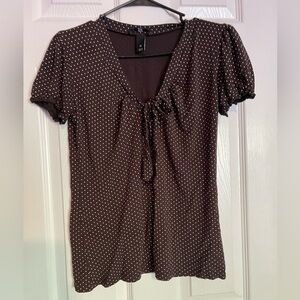 Vintage H&M brown dot tee